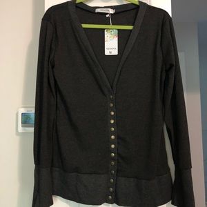 Dark gray cardigan